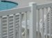 closed top vinyl fence